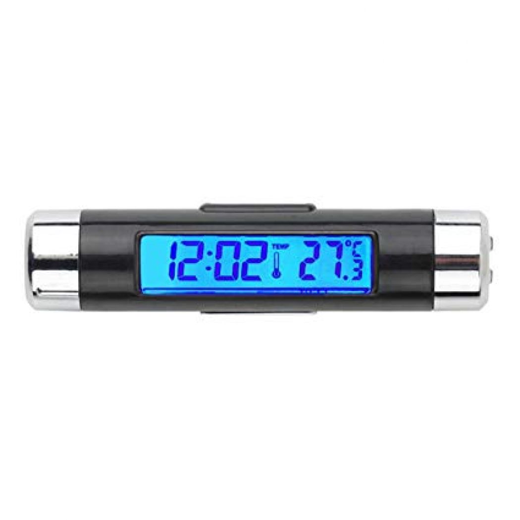 Digital Car Air Vent Thermometer Car Thermometer Clock